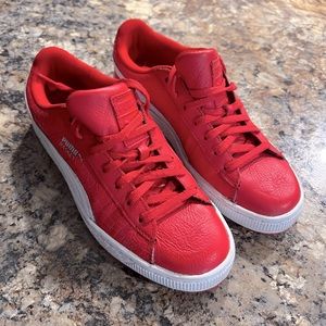 Red Puma shoes